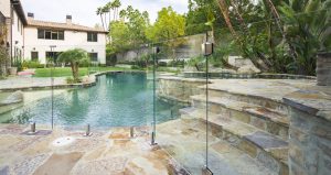 Glass pool fencing